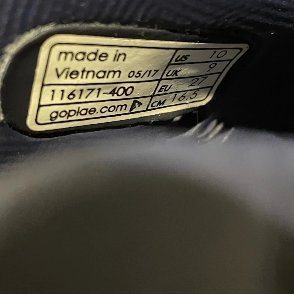 Plae Mimo Shoes Toddler Water Slip On Sneakers Navy Blue Comfort Straps Size 10